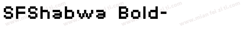 SFShabwa Bold字体转换